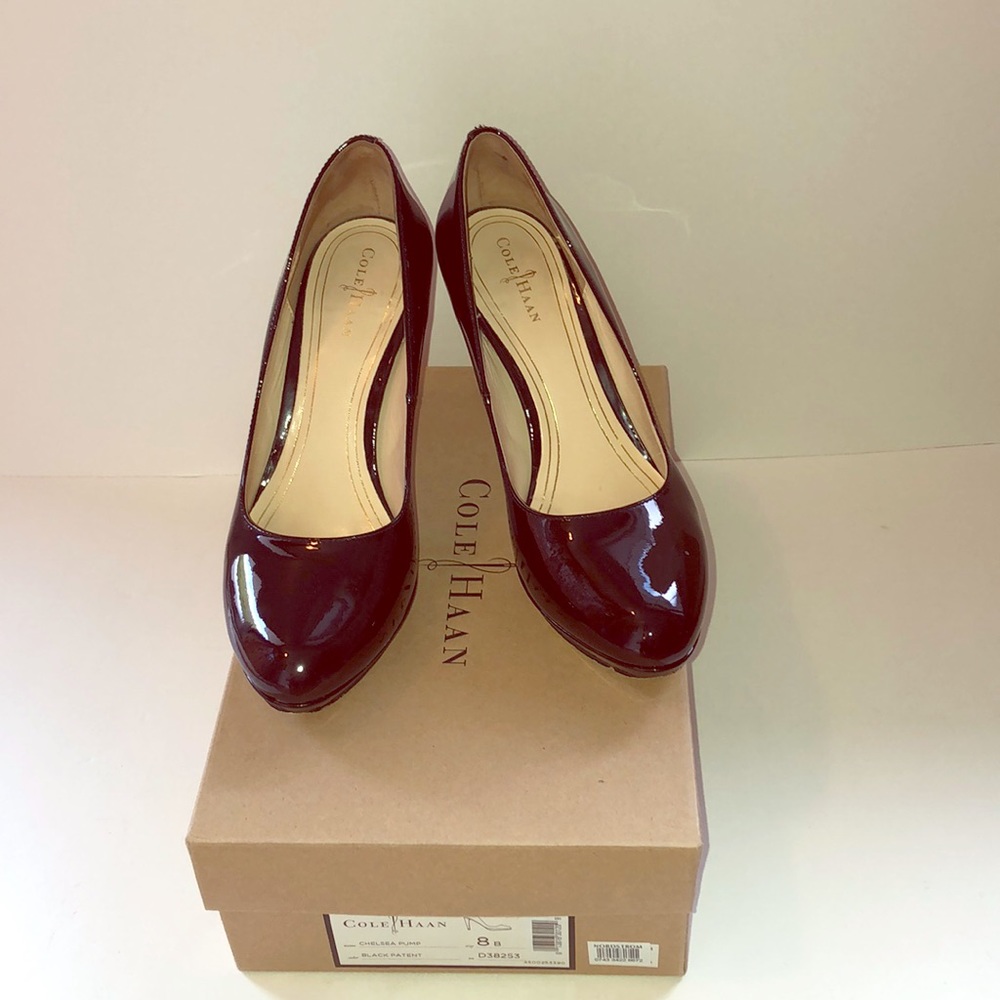 Black patent pumps Cole Haan
